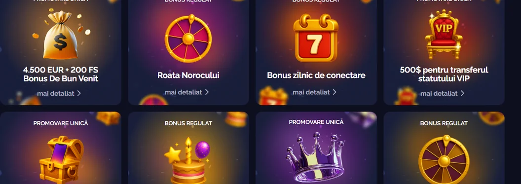 Revendică oferte speciale casino